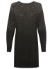 Laura Scott Strickkleid in schwarz-goldfarben