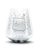 Mr. & Mrs. Panda Blümchentail Glas Toast Party ohne Spruch in Transparent