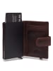 The Chesterfield Brand Prague Kreditkartenetui RFID Schutz Leder 7 cm in braun