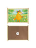 Mr. & Mrs. Panda betttablett Fuchs Blumen Design ohne Spruch in Weiß