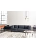 Beliani 3-tlg 3-Sitzer Sofa UNSTAD in Schwarz