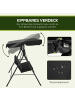 Outsunny Hollywoodschaukel 172L x 110B x 153H cm Schwarz