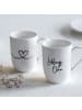 Villeroy & Boch 2er Set Kaffeebecher Lieblingsoma Statement 280 ml in weiß