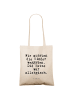 Mr. & Mrs. Panda Tote Bag Wir mussten die Kinder... mit Spruch in Creme