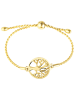 Adeliás Damen Armband aus Edelstahl 20 cm in gold
