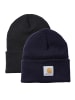 CARHARTT  Beanie 2er-Set in schwarz/marineblau