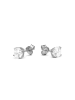 Luxenter Ohrringe aus 925er Sterlingsilber mit glitzernden Zirkonia-Steinen, rhodiniert