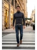 RESLAD Sweatshirt sportlicher Rolli in anthrazit