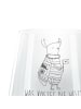 Mr. & Mrs. Panda Gravur Windlicht Nachtfalter Fähnchen mit Spruch in Transparent