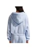 Nike Phoenix Fleece verkürzter Oversize-Henley-Hoodie in blau