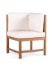 home24 Diningeckelement Bayton in Beige / Braun