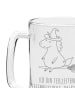 Mr. & Mrs. Panda Bierkrug Einhorn Hexe mit Spruch in Transparent