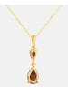 Diamant L'éternel Kette mit Anhänger, mit Granat, 375 Gelbgold