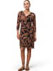 Zero  Meshkleid mit Wasserfallausschnitt in BlackCamel