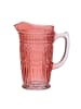 MARELIDA Krug Kanne Vintage mit Blumenmuster Boho Stil 1,4l in rot