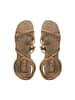 IZIA Damen Sandalen Aus Leder in Kamel