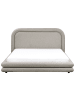 Beliani 10-tlg Doppelbett LAVARDENS in Beige/Schwarz