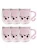Intirilife Thermo Glas Doppelwandig Katze 200ml in Rosa