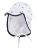 Sterntaler Schirmmütze mit Nackenschutz Leuchttürme in weiß