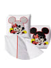 JACK 2 tlg. JACK Renforcé Disney Bettwäsche 135x200cm Mickey & Minnie Mouse in Grau