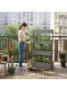 relaxdays Vertikalbeet "4 Kästen" in Grau - (B)85 x (H)140 x (T)48 cm