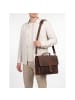 Plevier Retro Newton Aktentasche Leder 41 cm Laptopfach dunkelbraun