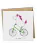 Mr. & Mrs. Panda Deluxe Karte Einhorn Radfahrer ohne Spruch in Weiß