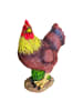relaxdays Gartenfigur "Hahn" in Braun/ Gelb - (B)19 x (H)24 x (T)9 cm