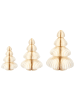 Beliani 3er-Set Dekofigur NILGIRI in Beige