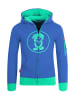 Trollkids Hoodie Pullover mit Kapuze "Sortland" in Mitternachtsblau / Minze dunkel