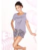 Vivance Active Shorty in lila, anthrazit-gemustert