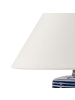 Beliani Tischleuchten ARUNCA in Weiß/Blau - (W) 40 x (H) 51 x (L) 40 cm