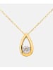 Diamant L'éternel Halskette mit Anhänger aus 375 Gelbgold mit Diamant