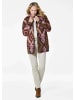 GOLDNER Kurzgröße:  Hemdjacke in braun / pink / gemustert