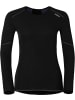 Odlo Unterhemd L/S Crew Neck X-Warm in Schwarz