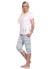 NORMANN Capri Pyjama Schlafanzug verspieltem Muster - 74847 in rosa