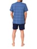 NORMANN Schlafanzug kurzarm Short Pyjama Übergröße in marine