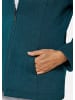 GOLDNER Kurzgröße:  Kuschelweiche Strickfleece-Jacke in petrol / melange