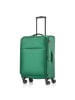 Pack Easy GoUp 4 Rollen Trolley M 65 cm mit Dehnfalte grün
