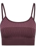 Hummel Sport-BH "Yoga Seamless Low Support Bra" in Braun