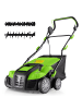 COSTWAY Elektrisch Vertikutierer 2000W 40cm 3500 U/min 55 L in Grün