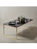 KADIMA DESIGN Couchtisch | 120x45x60cm, Schwarz/Gold, Holz/Metall
