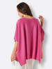 creation L Merino-Wendeponcho in fuchsia-koralle