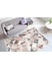 Kayoom Vintage Teppich Akropolis 225 in grau - lachsrosa - rechteckig