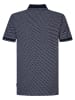 Petrol Industries Poloshirt mit All-over Muster Tiki in Blau