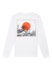 F4NT4STIC Unisex Sweatshirt Kanagawa Welle Japan in weiß
