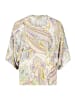CARTOON Oversize-Bluse mit Muster in Grün/Violett