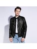 Wittchen Stylish eco leather jacket, man in Black