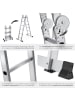 tectake Aluminium Mehrzweckleiter 6in1, klappbar, Belastbarkeit 150 kg