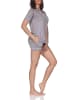 NORMANN Kurzarm Schlafanzug Shorty Pyjama Klassische Optik in Allover1